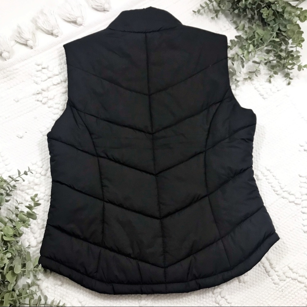 Aeropostale Black & Pink Puffer Vest - Picture 7 of 7